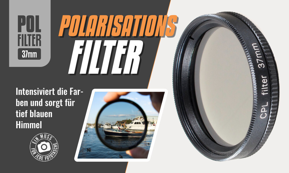 Polfilter circular passend für Panasonic Lumix GM1 mit 12-32 Objektiv