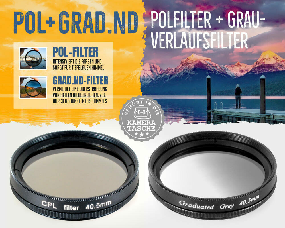 POL + Grauverlaufs-Filter passend für Nikon Coolpix P7800 P7700