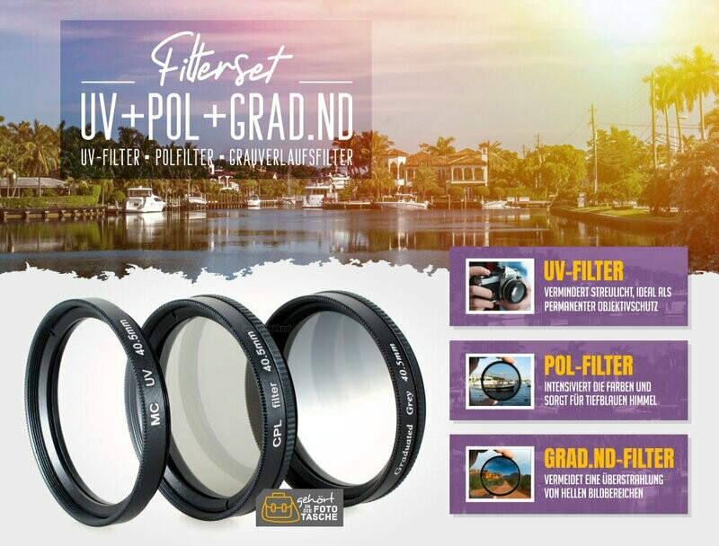 UV + Pol + Grauverlaufsfilter 40.5mm