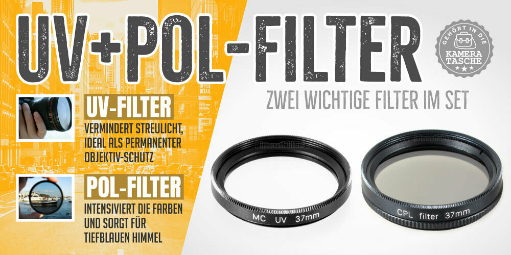 UV + Polfilter passend für Sony CX450