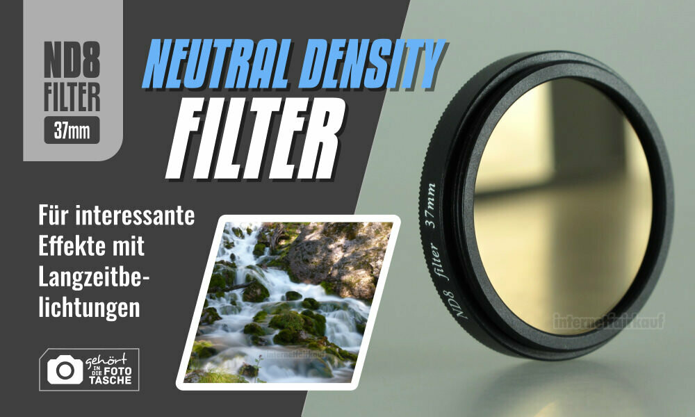 Graufilter ND8 Neutral Density passend für Canon Powershot G1X Mark III