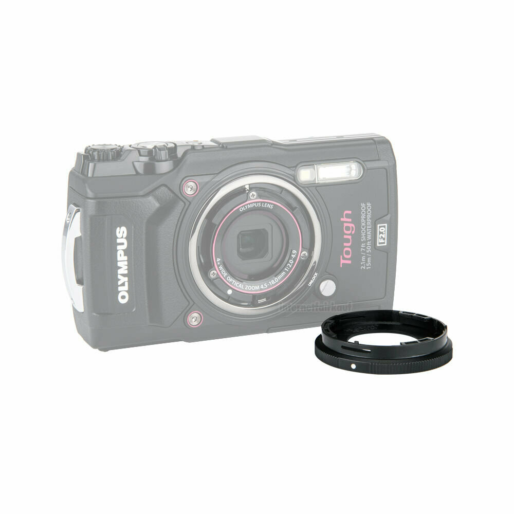 Set 3 Filtri Per Obiettivo (UV/CPL/FLD) 40.5mm Con Anello Adattatore Per Olympus Tough TG-1/2/3/4/5/6 - 5