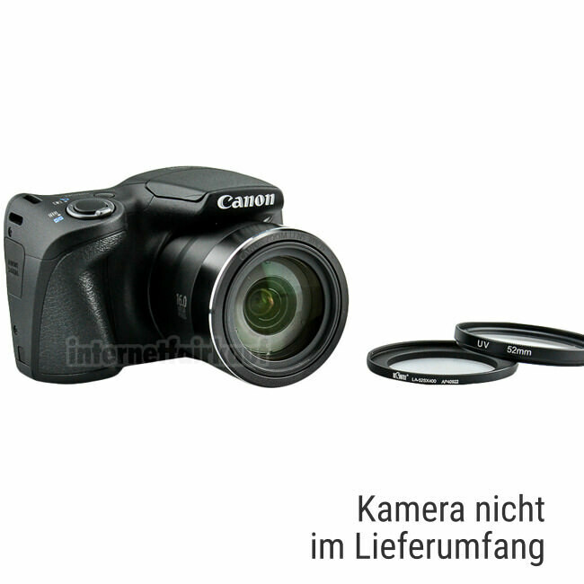 5-teiliges Zubehörset für Canon Powershot SX400 IS, 52mm