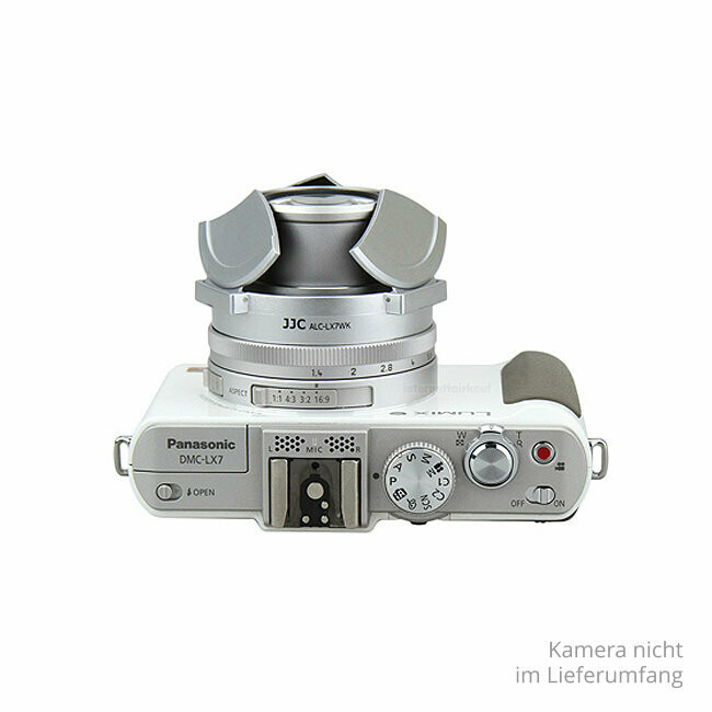 JJC ALC-LX7WK Spezial-Schutzdeckel für Panasonic LX7 + Leica D-Lux6, silber