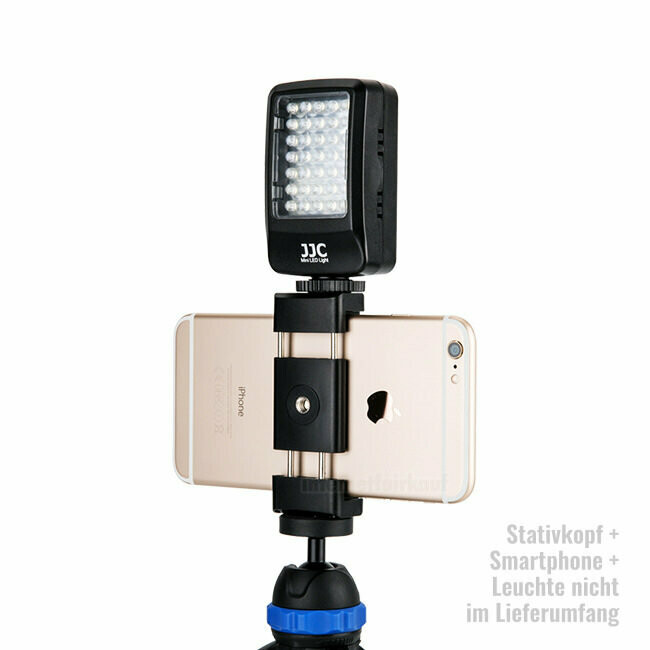 JJC SPC-1A Black - Smartphone Klemme zur Stativbefestigung