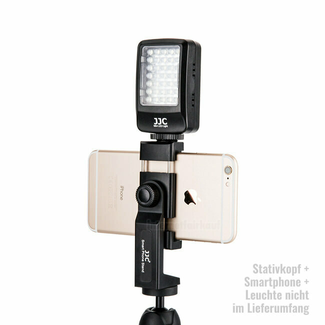 JJC SPS-1A Black - Smartphone Klemme mit drehbarer Halterung
