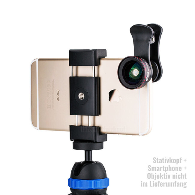 JJC SPC-1A Black - Smartphone Klemme zur Stativbefestigung