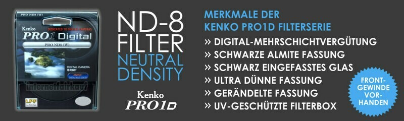 Kenko Pro1D Graufilter ND8 55mm
