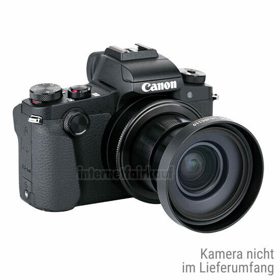 JJC LH-JDC110 Filteradapter Gegenlichtblende für Canon G1X Mark III