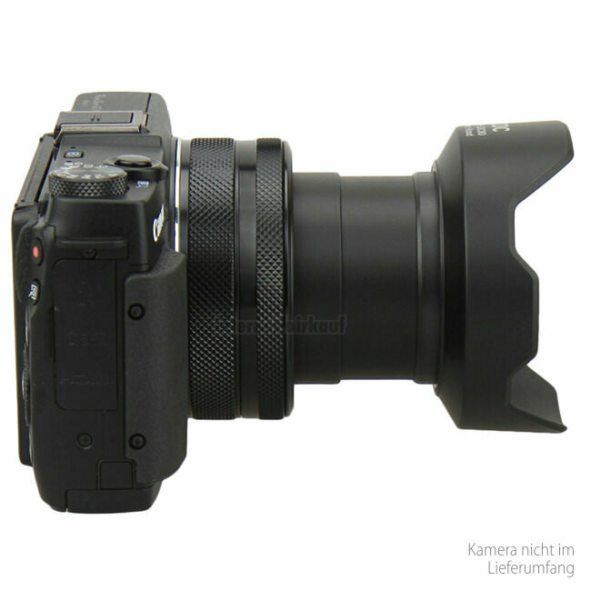 JJC LH-JDC80 Sonnenblende Gegenlichtblende - Ersatz für Canon LH-DC80