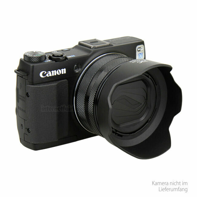 JJC LH-JDC80 Sonnenblende Gegenlichtblende - Ersatz für Canon LH-DC80