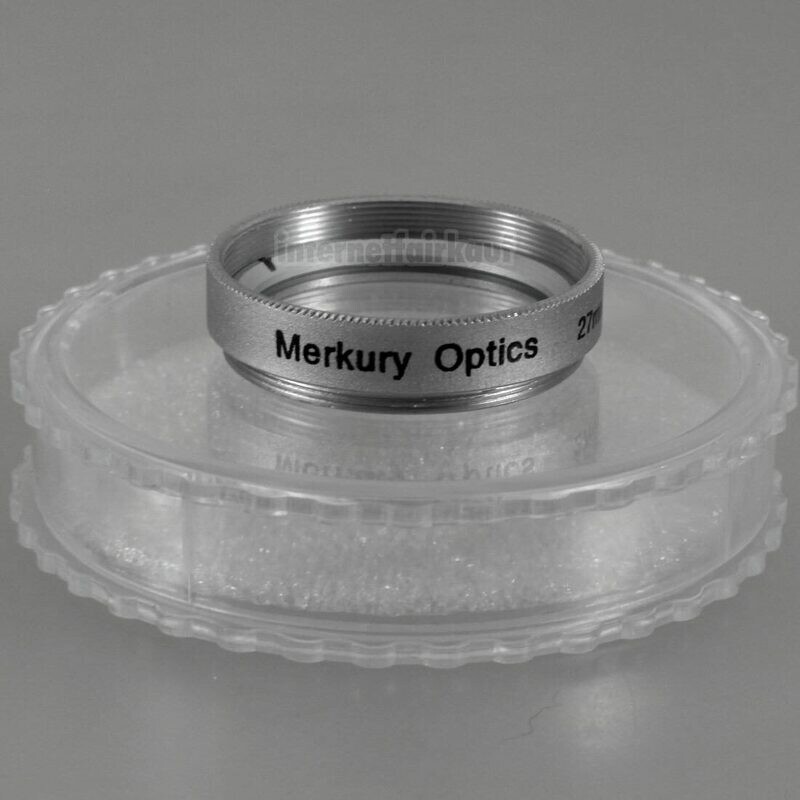 UV Ultraviolett Filter 27mm silber