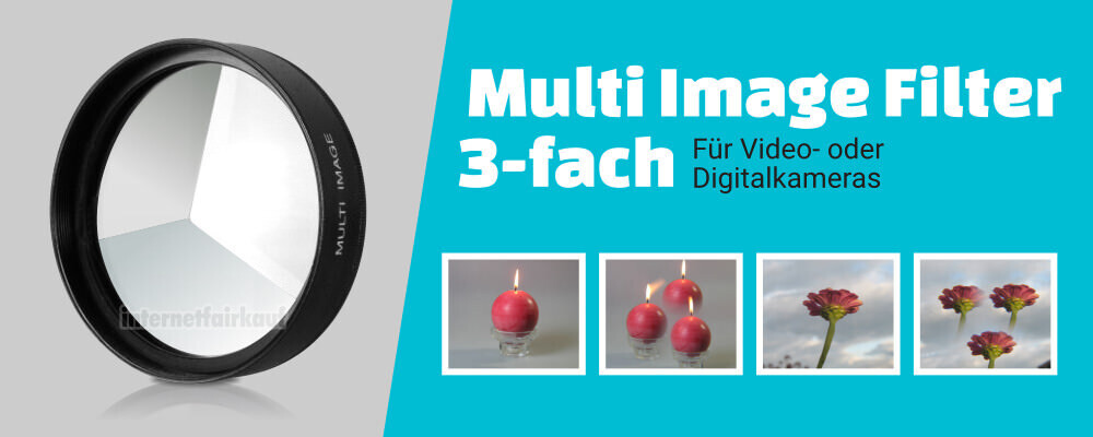 3-fach Multi Image Filter Prisma Tricklinse 55mm