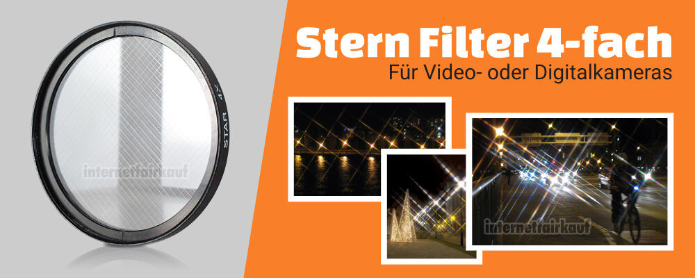 4x Sternfilter / 4-fach Cross Starlight Filter 52mm