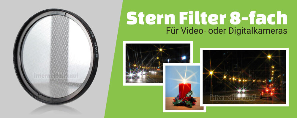 8x Sternfilter / 8-fach Cross Starlight Filter 58mm