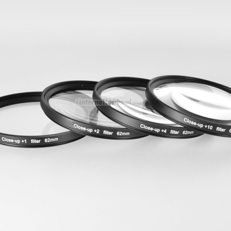 62mm Close Up / Makro Nahlinsen Set +1 +2 +4 +10