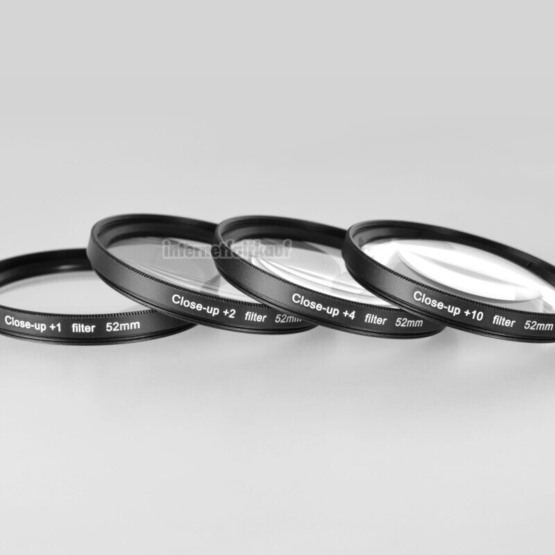 52mm Close Up / Makro Nahlinsen Set +1 +2 +4 +10