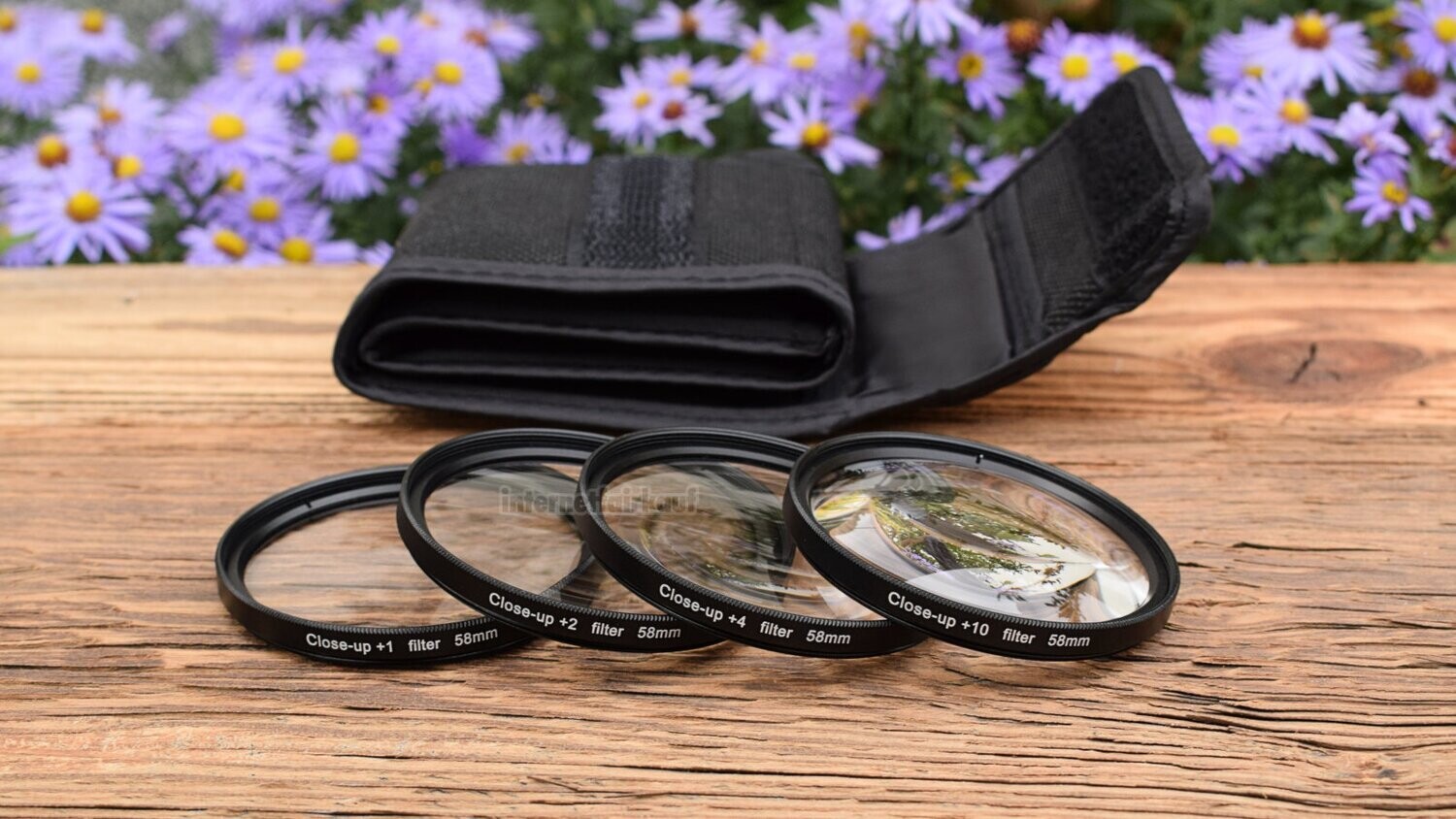 58mm Close Up / Makro Nahlinsen Set +1 +2 +4 +10