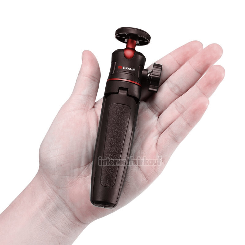 Braun MT-27 - Smartphone Vlogging Tischstativ / Handgriff inkl. Cold Shoe Mount