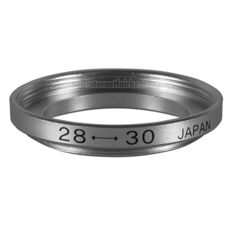 28-30mm Adapterring Filteradapter silber