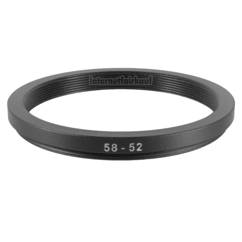 58-52mm Adapterring Filteradapter