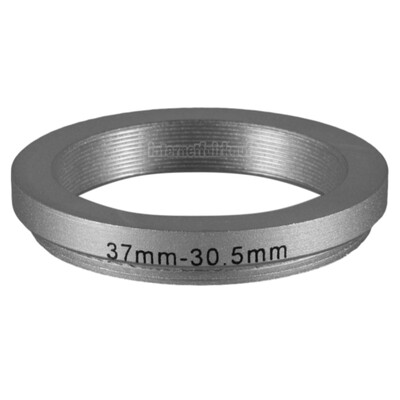 37-30.5mm Adapterring Filteradapter silber