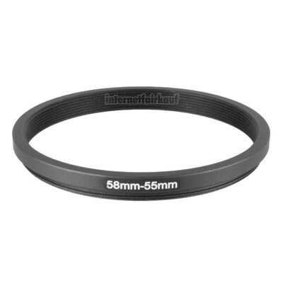 58-55mm Adapterring Filteradapter