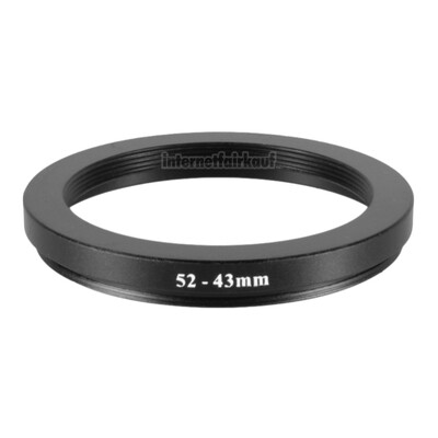 52-43mm Adapterring Filteradapter