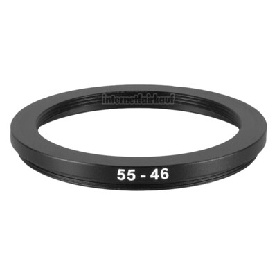 55-46mm Adapterring Filteradapter