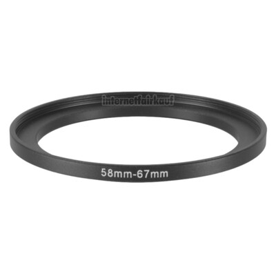 58-67mm Adapterring Filteradapter
