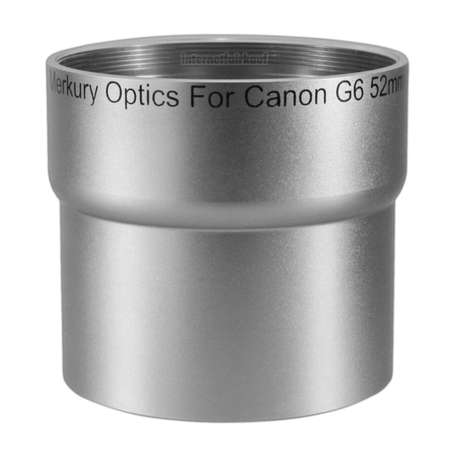 Adapter Tubus für Canon Powershot G6, 52mm