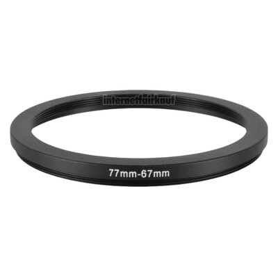 77-67mm Adapterring Filteradapter