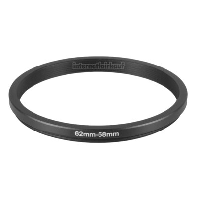 62-58mm Adapterring Filteradapter
