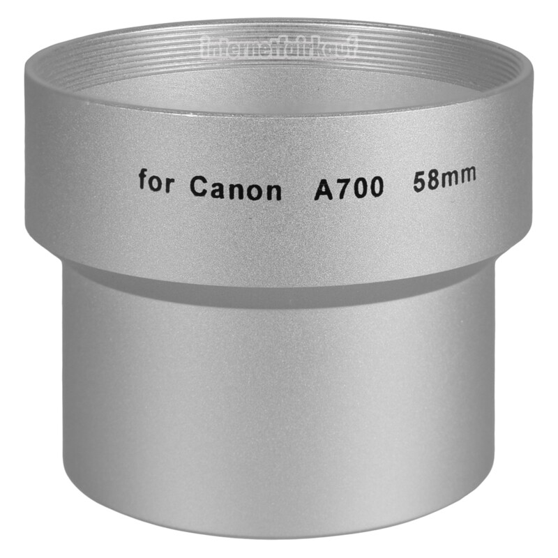 Adapter Tubus für Canon A700 A710 A720 IS, 58mm