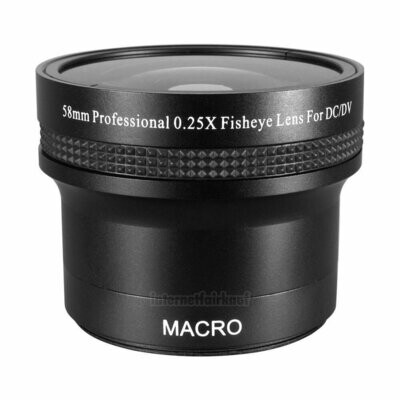 Fisheye Fischauge Vorsatz-Konverter passend für Sony HDR-CX625 HDR-PJ620