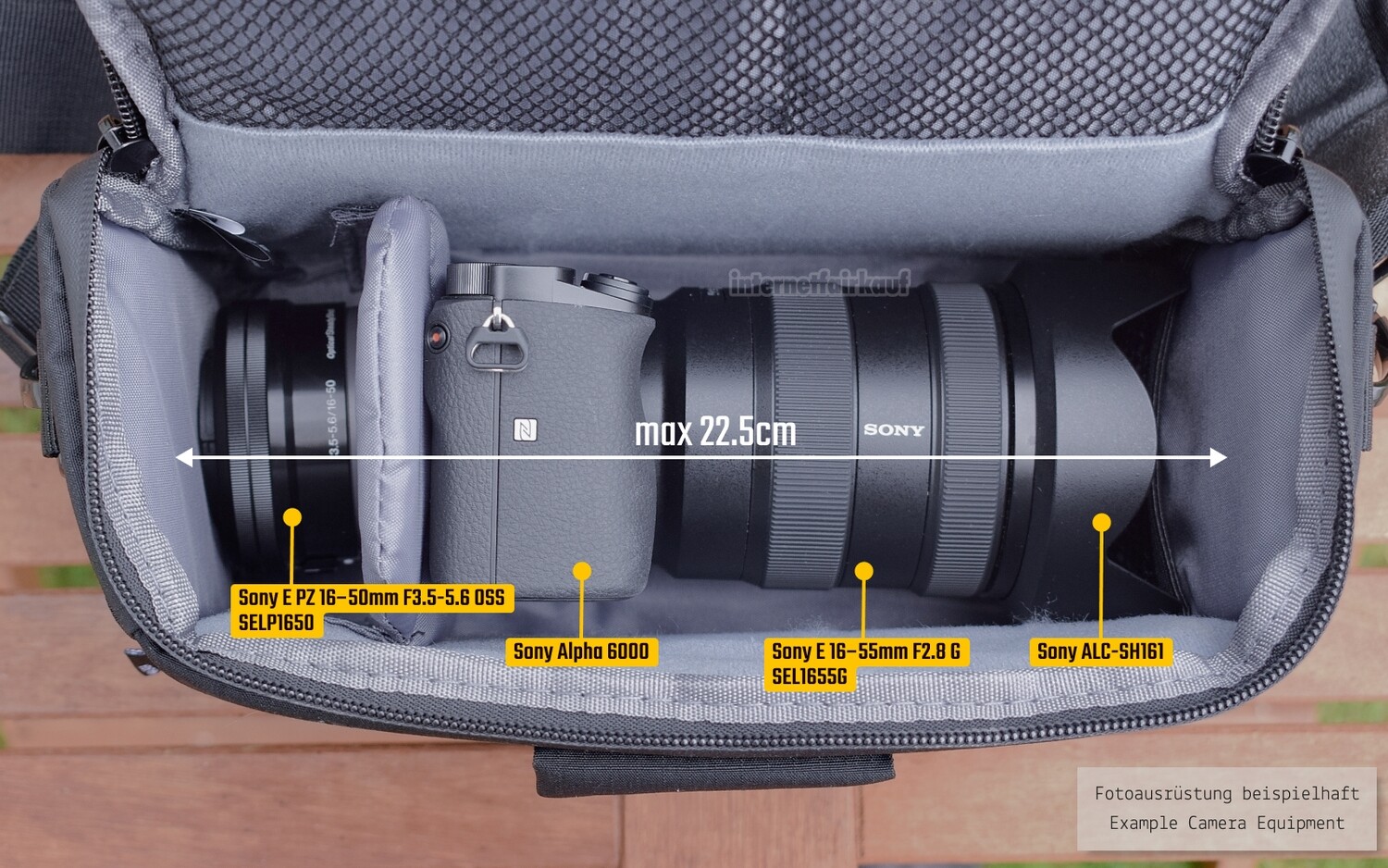 Camcorder-Tasche passend für SONY FDR-AX33
