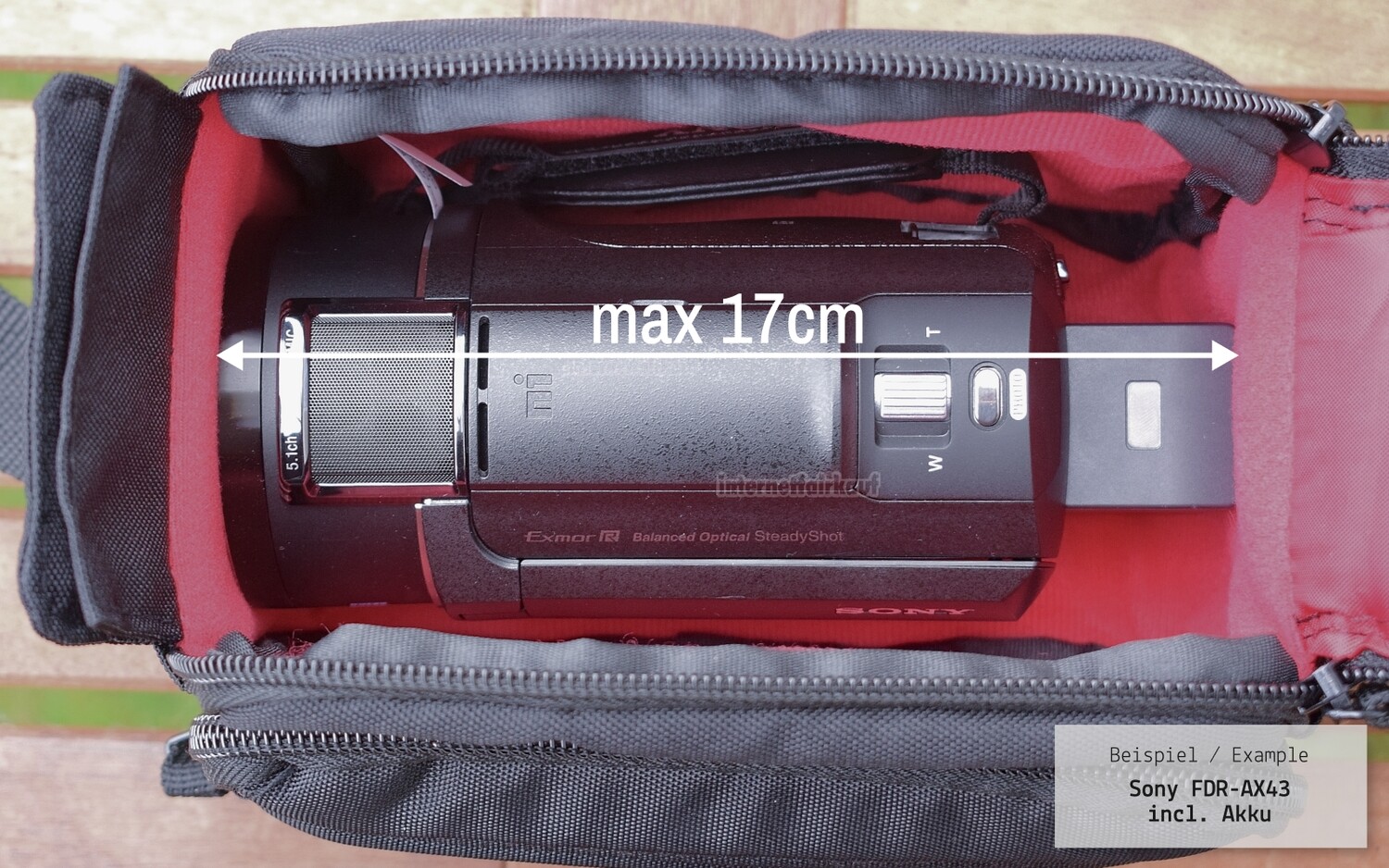 Schultertasche passend für Panasonic HC-WX979