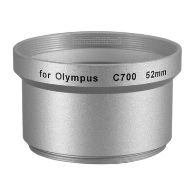 Adapter Tubus für Olympus C-700 Serie, 52mm silber