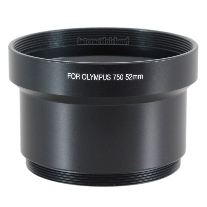 Adapter Tubus für Olympus C-700 Serie, 52mm schwarz