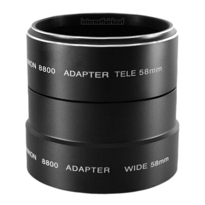 Adapter Tubus für Nikon Coolpix 8800 58mm
