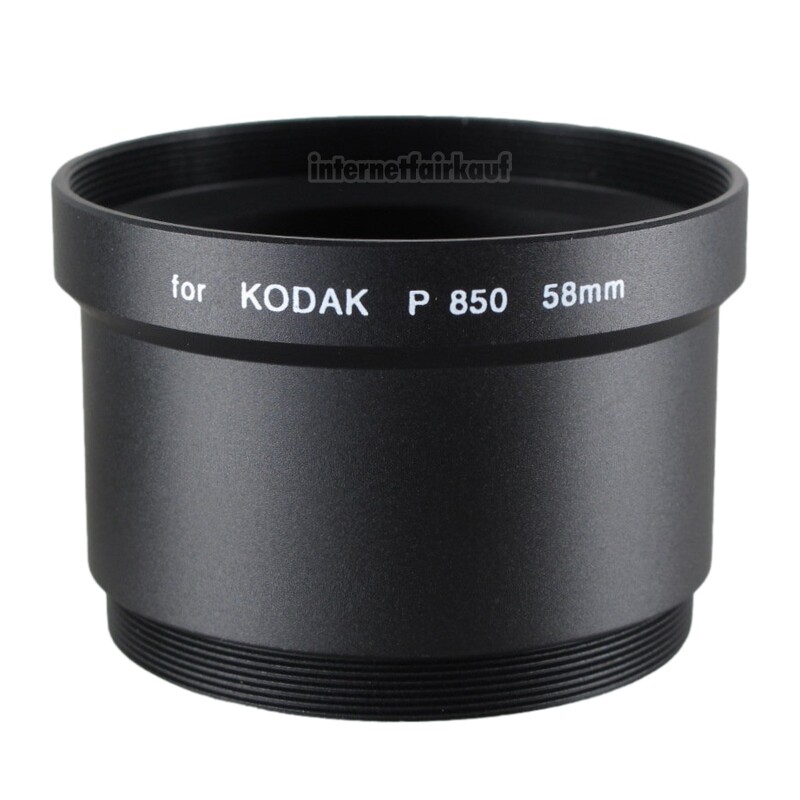 Adapter Tubus für Kodak P850 P712 58mm