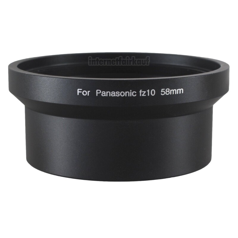 Adapter Tubus für Panasonic FZ20 FZ15 FZ10, 58mm