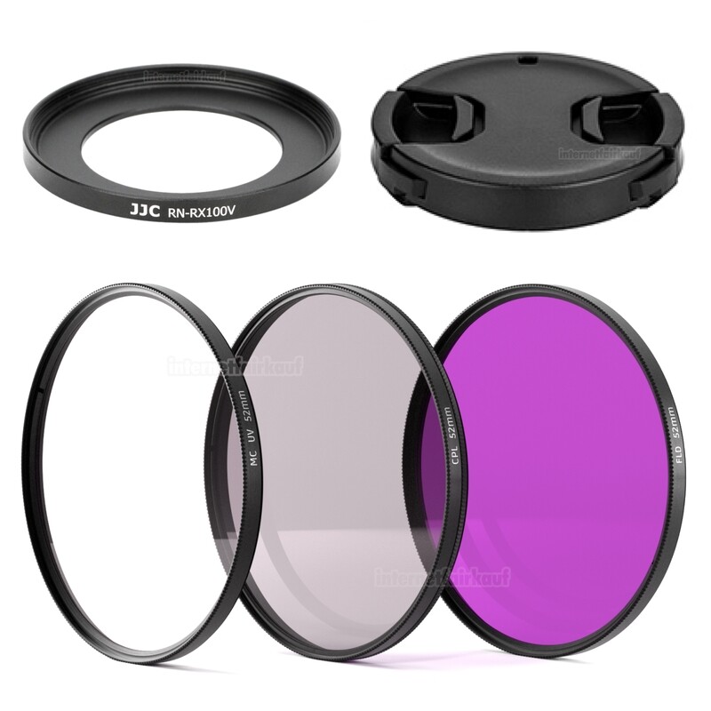 Zubehörset für Sony RX100 I bis V - 3 Filter Adapter