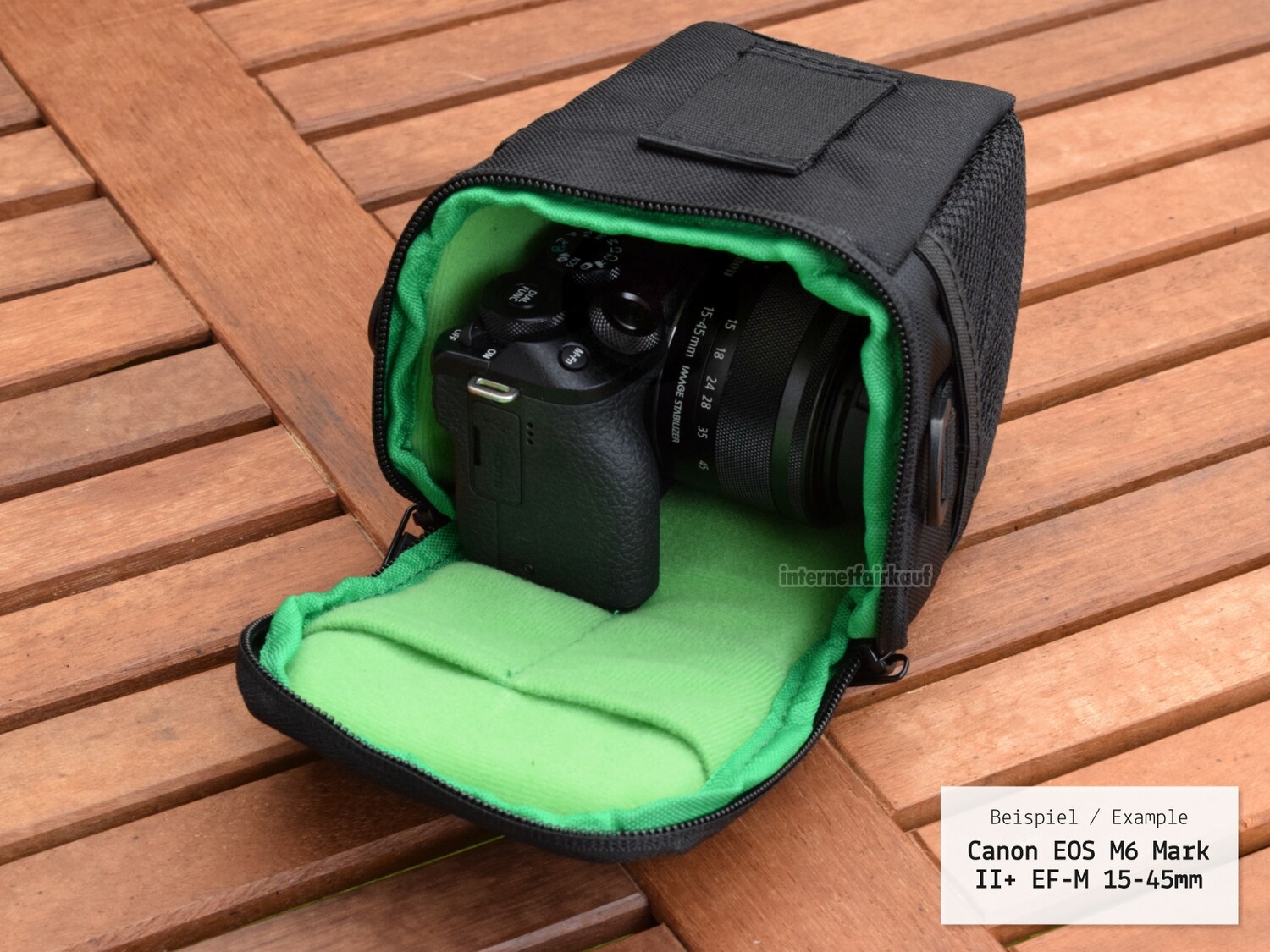 Fototasche passend für Sony Alpha ZV-E10 und 16-50mm Objektiv - Kameratasche