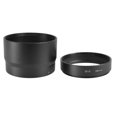 Adapter Tubus für Canon Powershot G16 G15 - 58mm 2-teilig