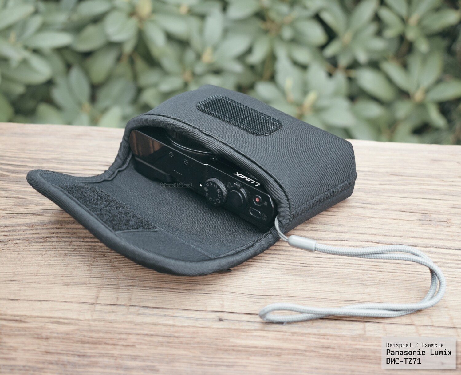Neoprene Etui passend für Panasonic Lumix DMC-FT5 Kameratasche