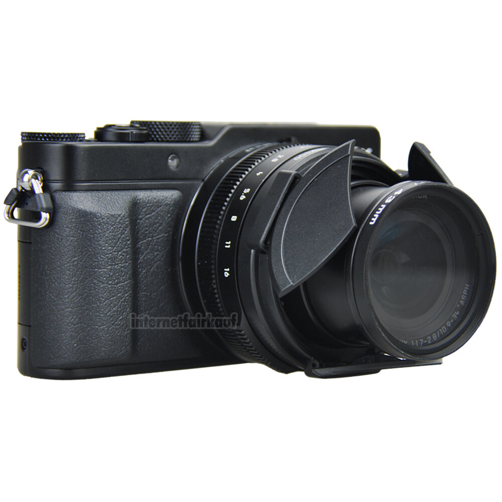 JJC ALC-LX100 BLACK Automatikdeckel für Leica D-Lux 8, Panasonic LX100 I + II