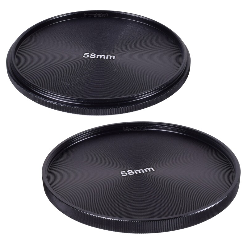 58mm Stack Caps Filterkappen Filter Container