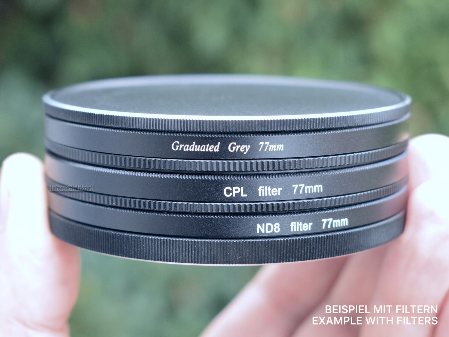 77mm Stack Caps Filterkappen Filter Container