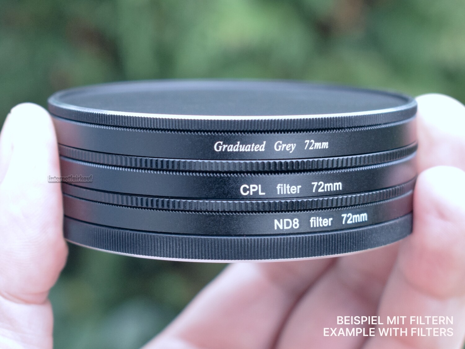 72mm Stack Caps Filterkappen Filter Container